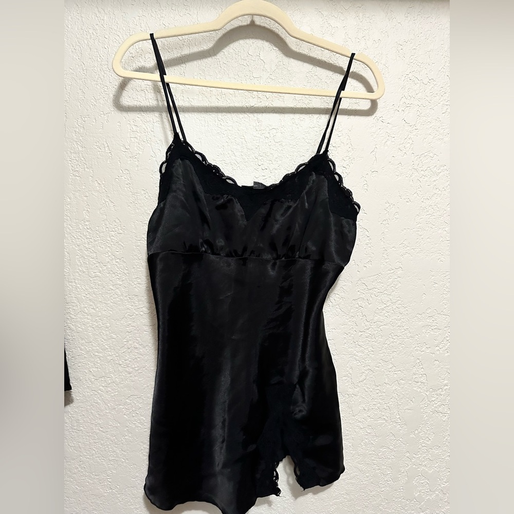 Silky lingerie tank